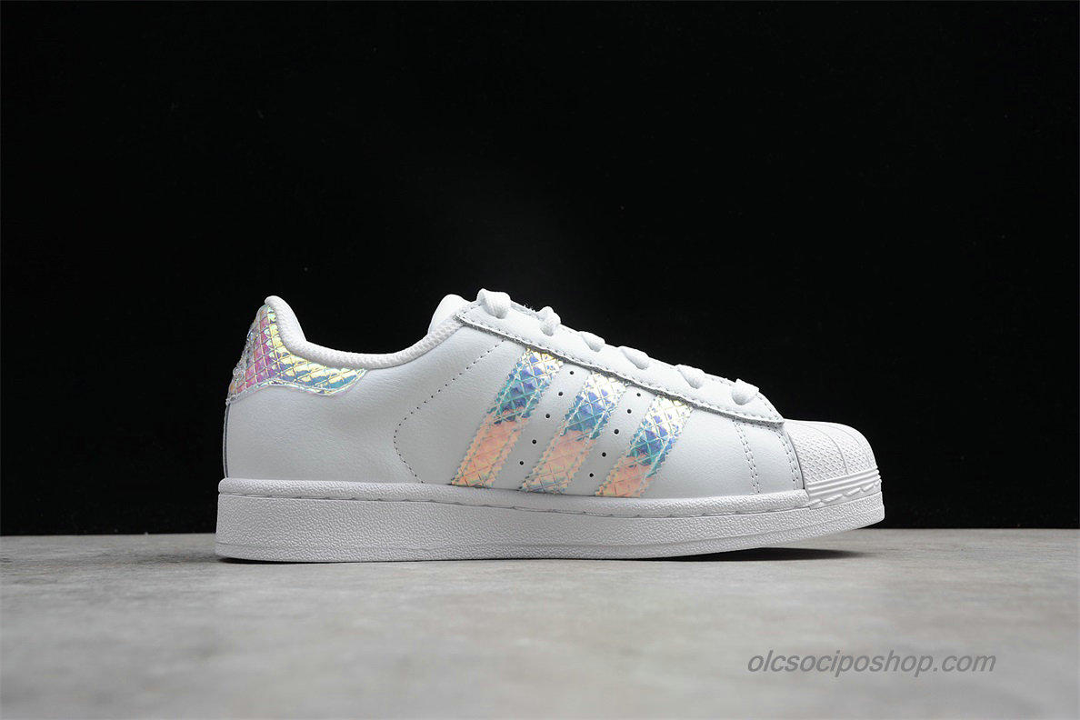 Női Adidas Superstar Fehér irizáló Cipők (CG3596)