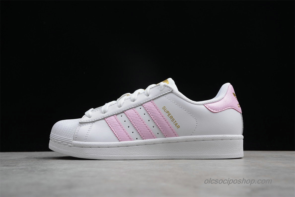 Női Adidas Superstar Fehér/Rózsaszín/Arany Cipők (CQ1888)