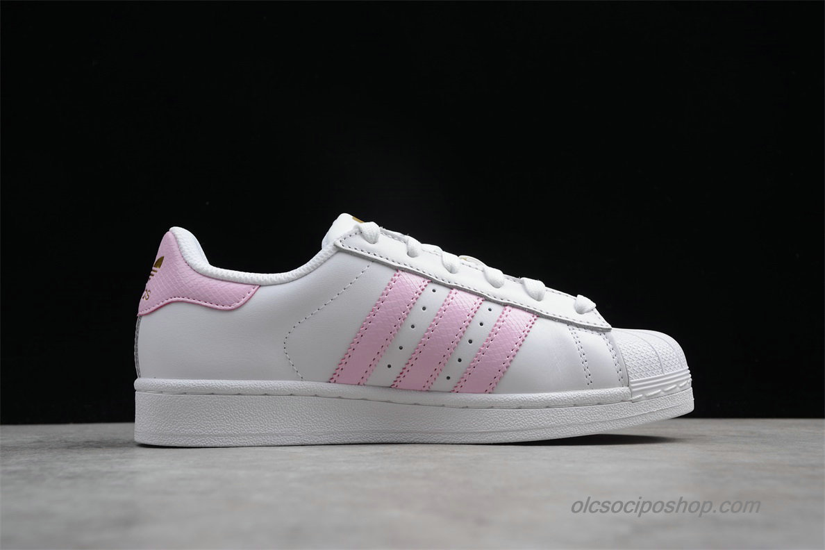 Női Adidas Superstar Fehér/Rózsaszín/Arany Cipők (CQ1888)