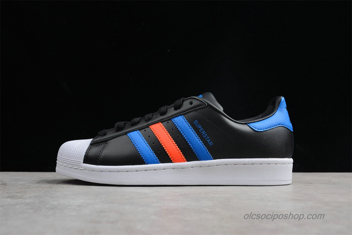 Férfi Adidas Superstar Fehér/Fekete/Kék/Narancs Cipők (BB2245)