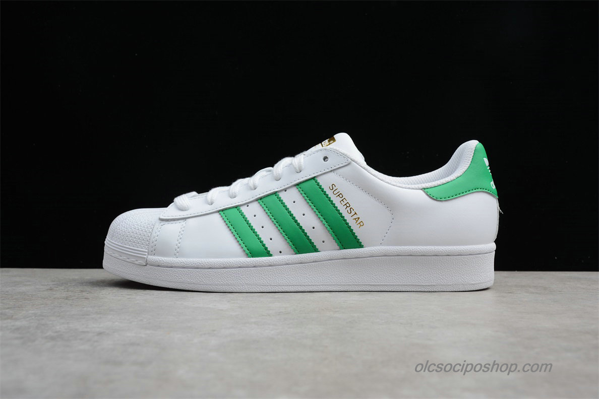 Adidas Superstar Fehér/Zöld Cipők (BY3722)
