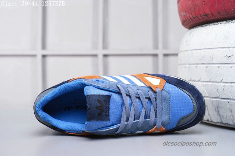 Férfi Adidas ZX750 Suede Kék/Narancs/Fehér Cipők