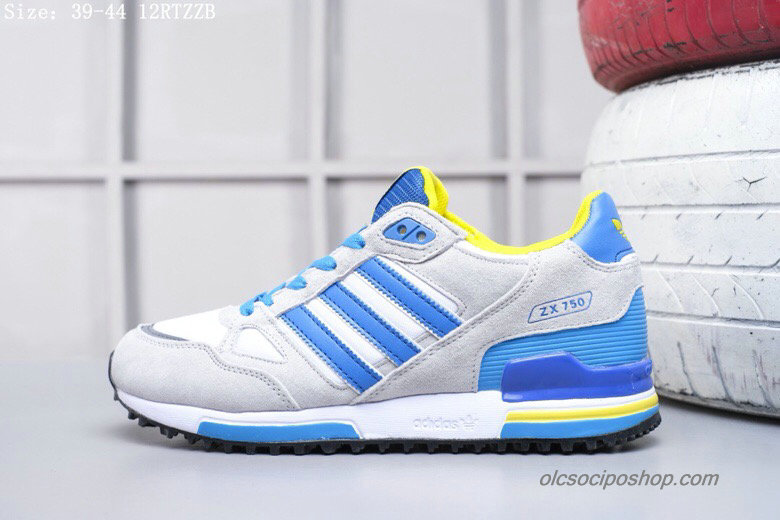 Férfi Adidas ZX750 Suede Homok/Fehér/Kék/Sárga Cipők