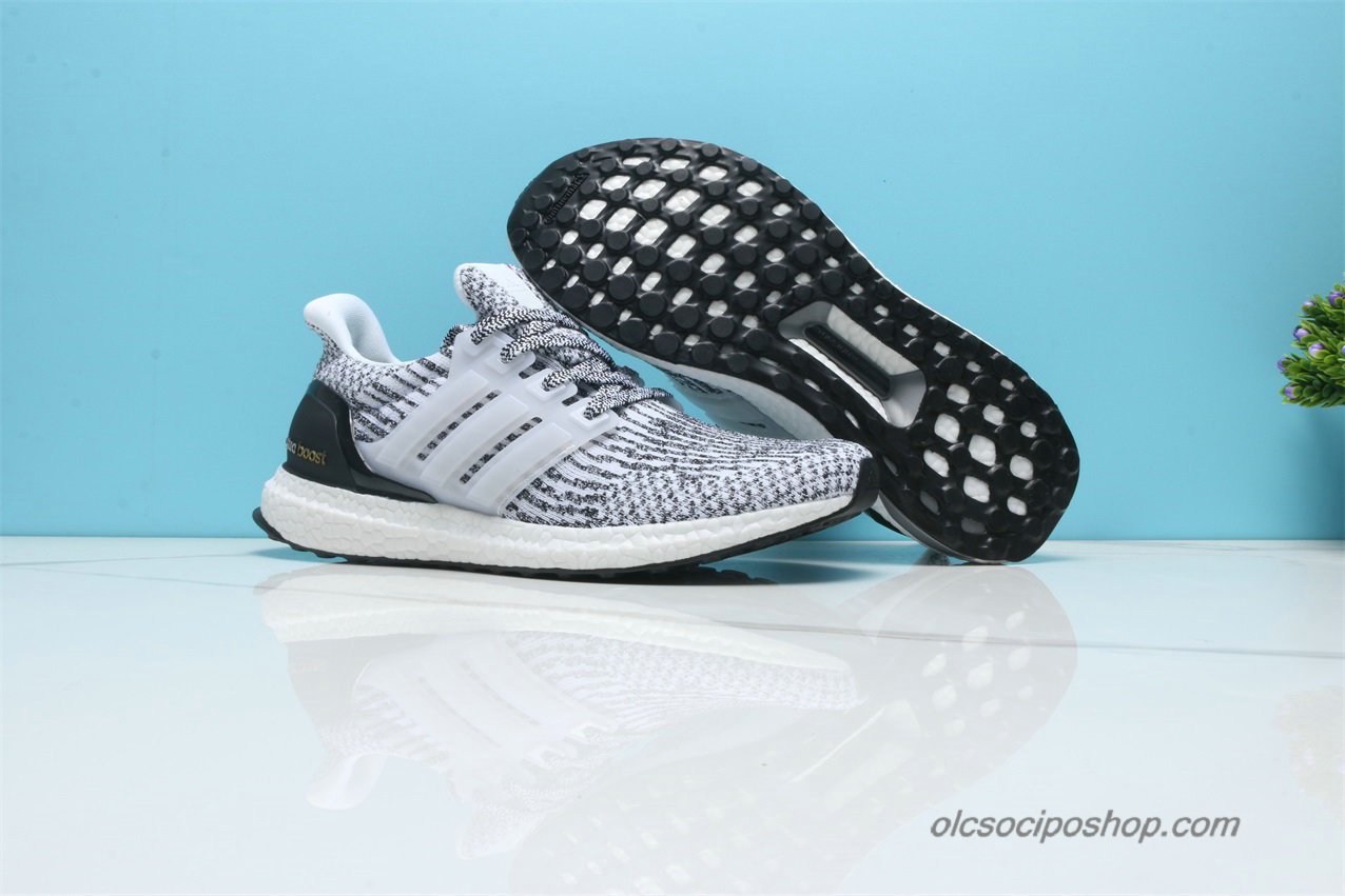 Férfi Adidas Ultra Boost 3.0 Fehér/Fekete/Szürke Cipők (EE3733)