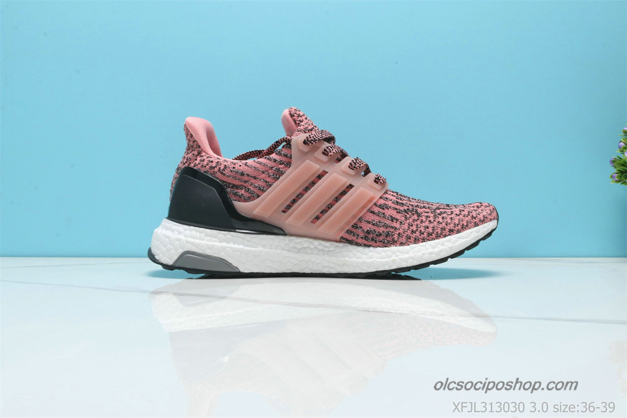 Női Adidas Ultra Boost 3.0 Rózsaszín/Fekete/Fehér Cipők