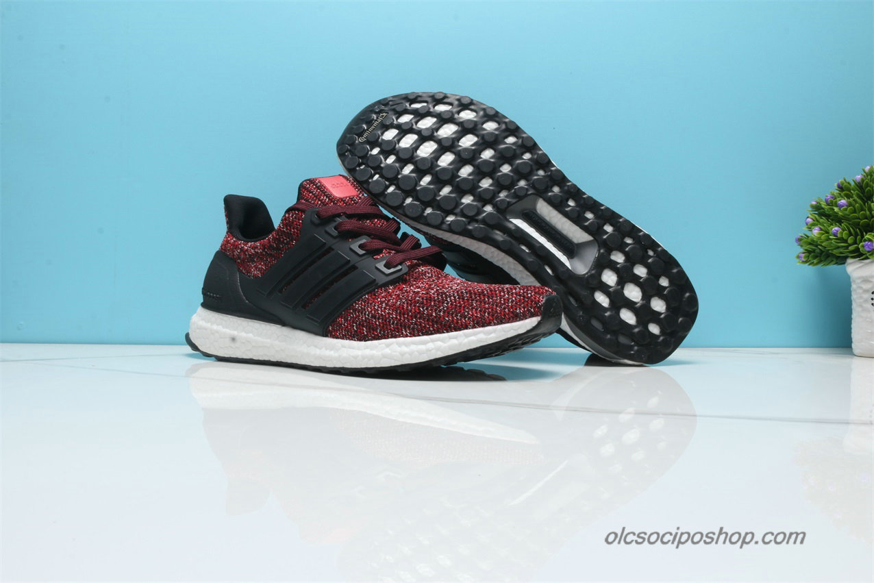 Férfi Adidas Ultra Boost 4.0 Piros /Fekete/Fehér Cipők