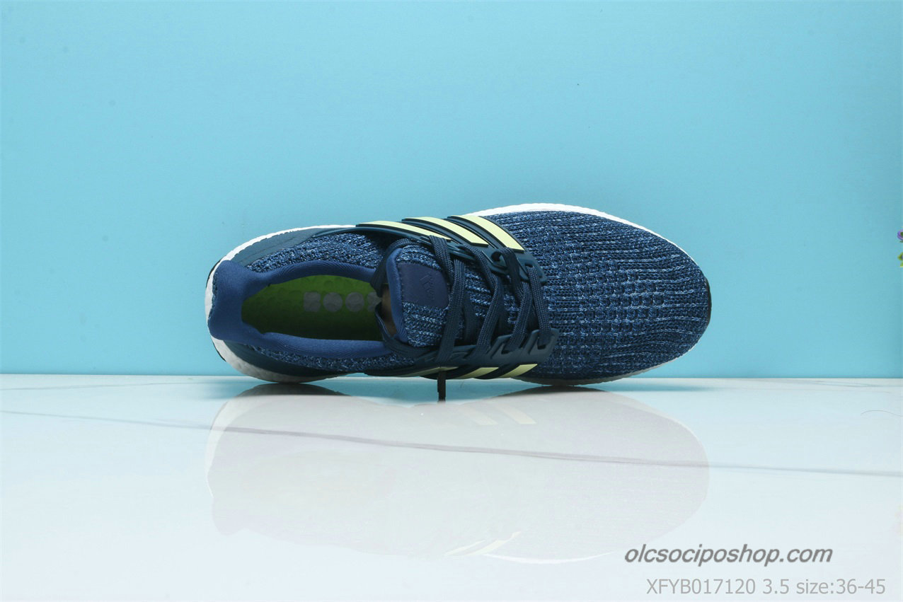 Férfi Adidas Ultra Boost 4.0 Sötétkék/Sárga/Fehér Cipők