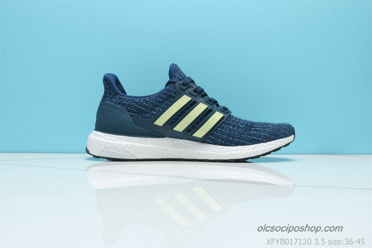 Férfi Adidas Ultra Boost 4.0 Sötétkék/Sárga/Fehér Cipők