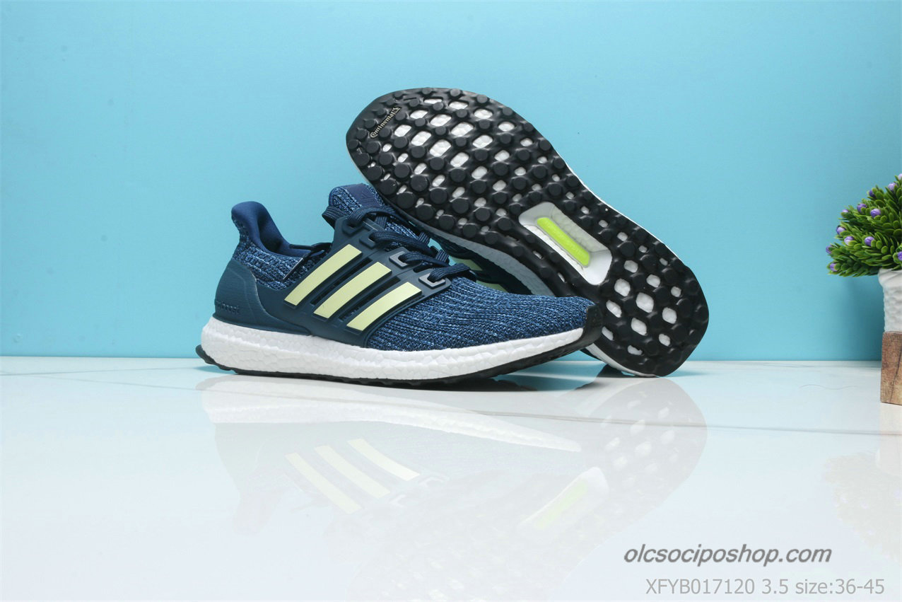 Férfi Adidas Ultra Boost 4.0 Sötétkék/Sárga/Fehér Cipők