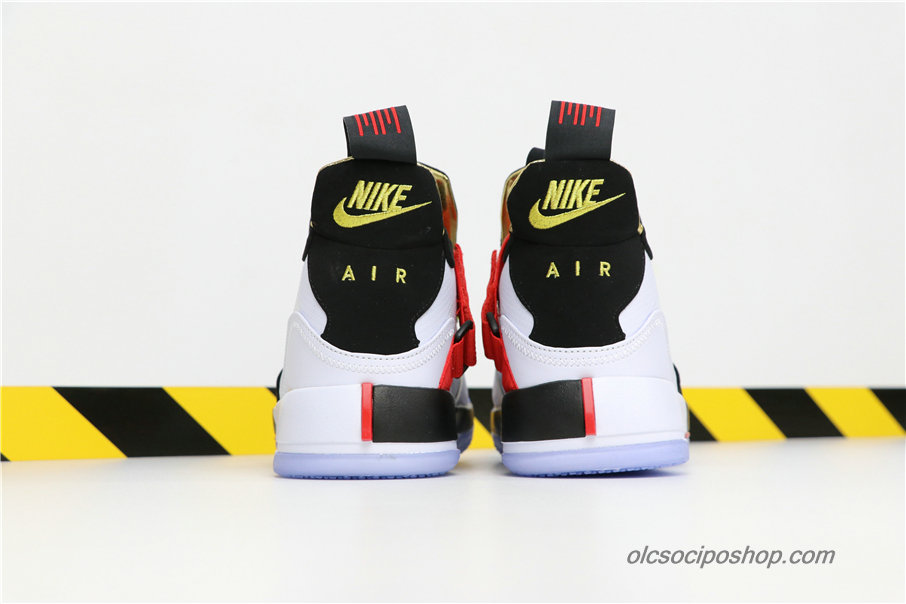 Férfi Air Jordan 33 Retro AJ33 Fehér/Fekete/Sárga Cipők (BV5072-010)