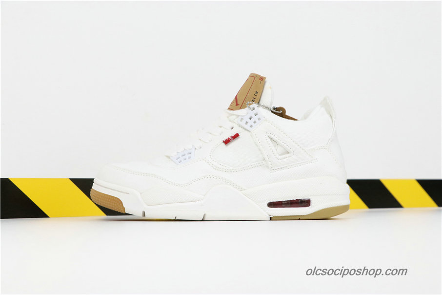 Férfi Air Jordan 4 LEVIS NRG AJ4 Fehér/Barna Cipők (A02571-100)