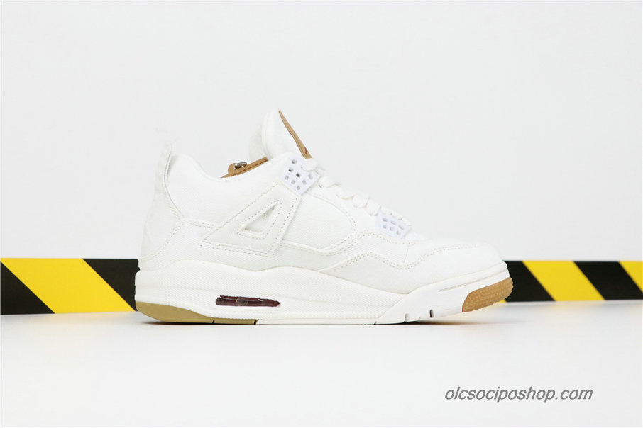Férfi Air Jordan 4 LEVIS NRG AJ4 Fehér/Barna Cipők (A02571-100)