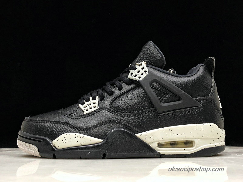 Férfi Air Jordan 4 Retro Oreo AJ4 Fekete/Fehér Cipők (314254-003)