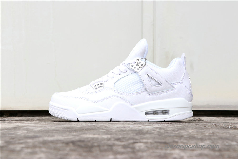 Férfi Air Jordan 4 Retro Pure Money AJ4 Fehér Cipők (308497-100)