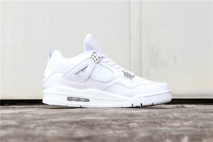 Férfi Air Jordan 4 Retro Pure Money AJ4 Fehér Cipők (308497-100)