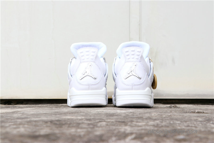 Férfi Air Jordan 4 Retro Pure Money AJ4 Fehér Cipők (308497-100)