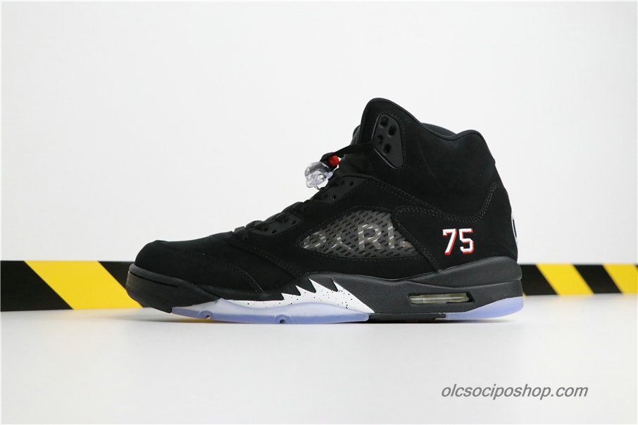 Férfi Air Jordan 5 Retro PSG PARIS AJ5 Fekete Cipők (AV9175-001)