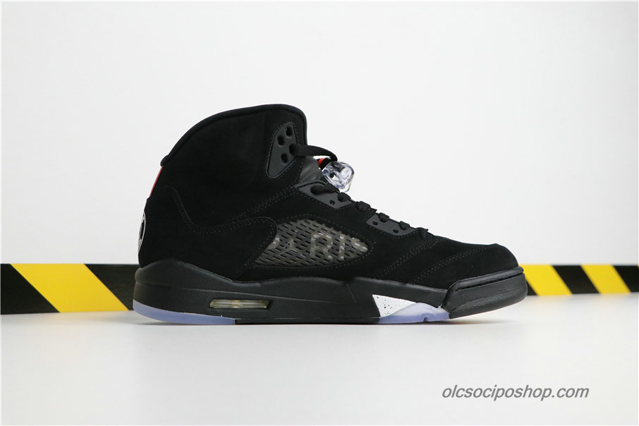 Férfi Air Jordan 5 Retro PSG PARIS AJ5 Fekete Cipők (AV9175-001)