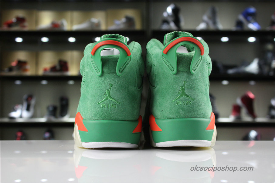 Férfi Air Jordan 6 Retro Gatorade AJ6 Zöld/Piros Cipők (384664-146)