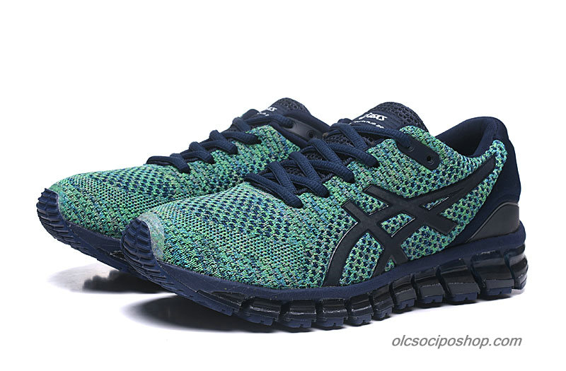 Férfi Asics Gel-Quantum 360 Knit 2 Zöld/Sötétkék/Fekete Cipők