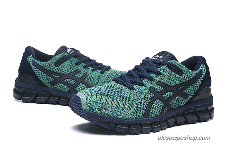 Férfi Asics Gel-Quantum 360 Knit 2 Zöld/Sötétkék/Fekete Cipők