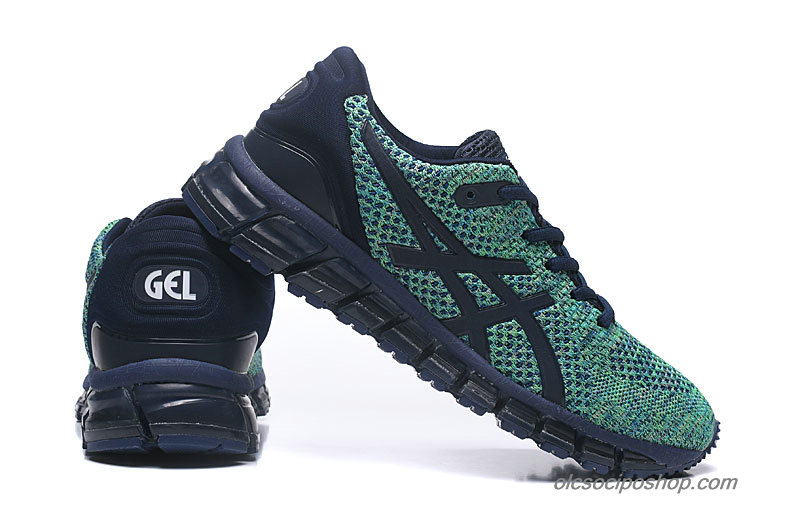 Férfi Asics Gel-Quantum 360 Knit 2 Zöld/Sötétkék/Fekete Cipők
