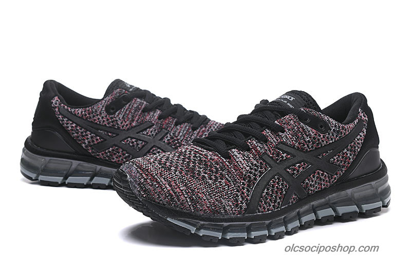 Férfi Asics Gel-Quantum 360 Knit 2 Fekete/Fehér/Piros Cipők