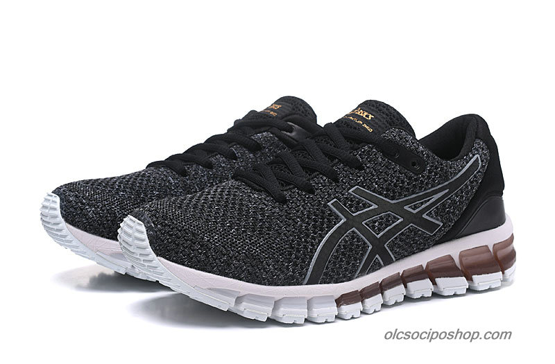 Férfi Asics Gel-Quantum 360 Knit 2 Fekete/Szürke/Fehér Cipők