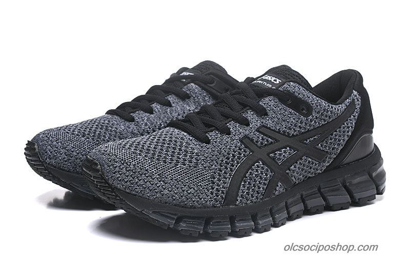 Férfi Asics Gel-Quantum 360 Knit 2 Fekete/Szürke Cipők