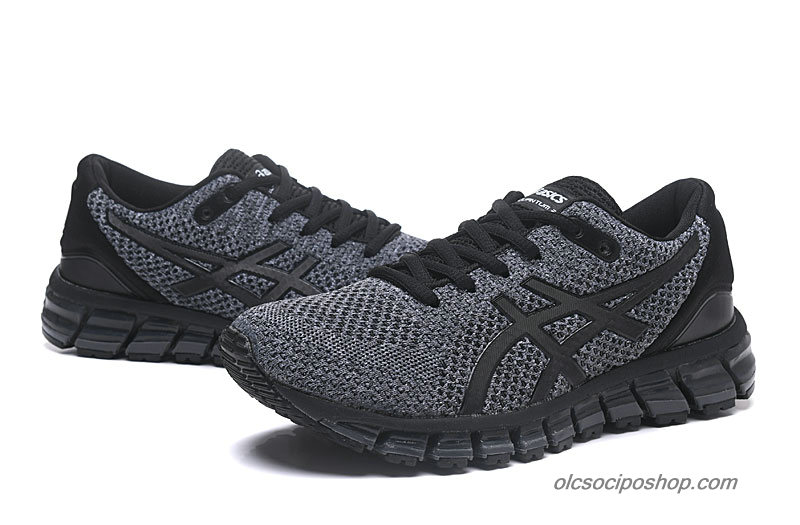 Férfi Asics Gel-Quantum 360 Knit 2 Fekete/Szürke Cipők