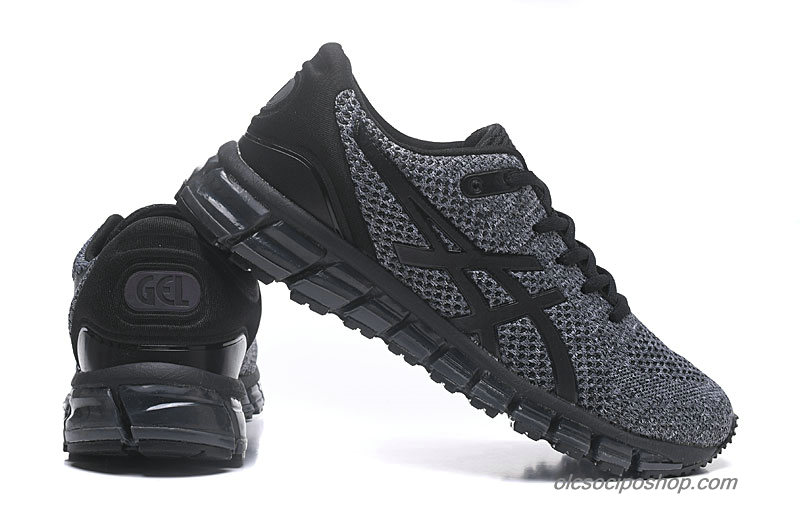 Férfi Asics Gel-Quantum 360 Knit 2 Fekete/Szürke Cipők