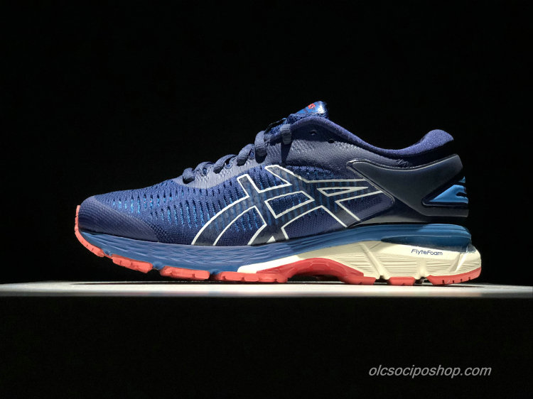 Férfi Asics Gel-Kayano 25 Sötétkék/Fehér/Piros Cipők (1011A019-400)