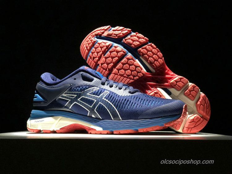 Férfi Asics Gel-Kayano 25 Sötétkék/Fehér/Piros Cipők (1011A019-400)