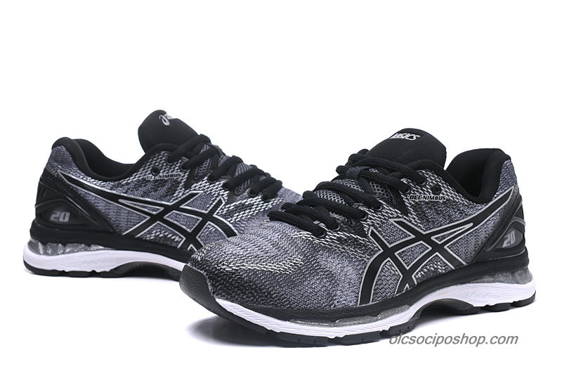 Férfi Asics Gel-Nimbus 20 Szürke/Fekete/Fehér Cipők (TJG975-9790)