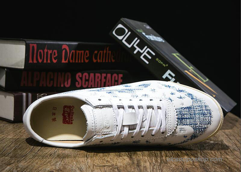 Férfi Onitsuka Tiger Asics Mexico 66 Deluxe Fehér/Kék Cipők (D8D3L-0145)