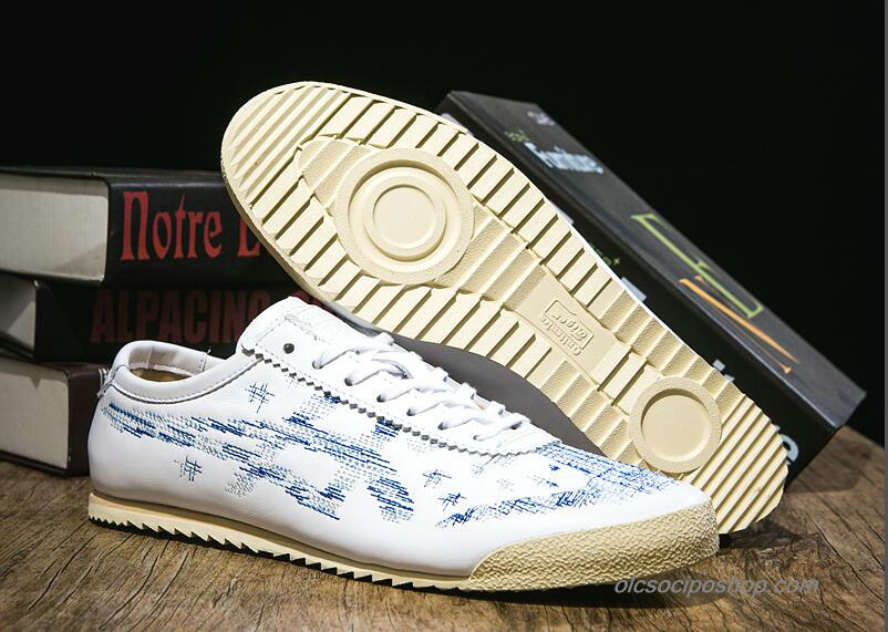 Férfi Onitsuka Tiger Asics Mexico 66 Deluxe Fehér/Kék Cipők (D8D3L-0145)