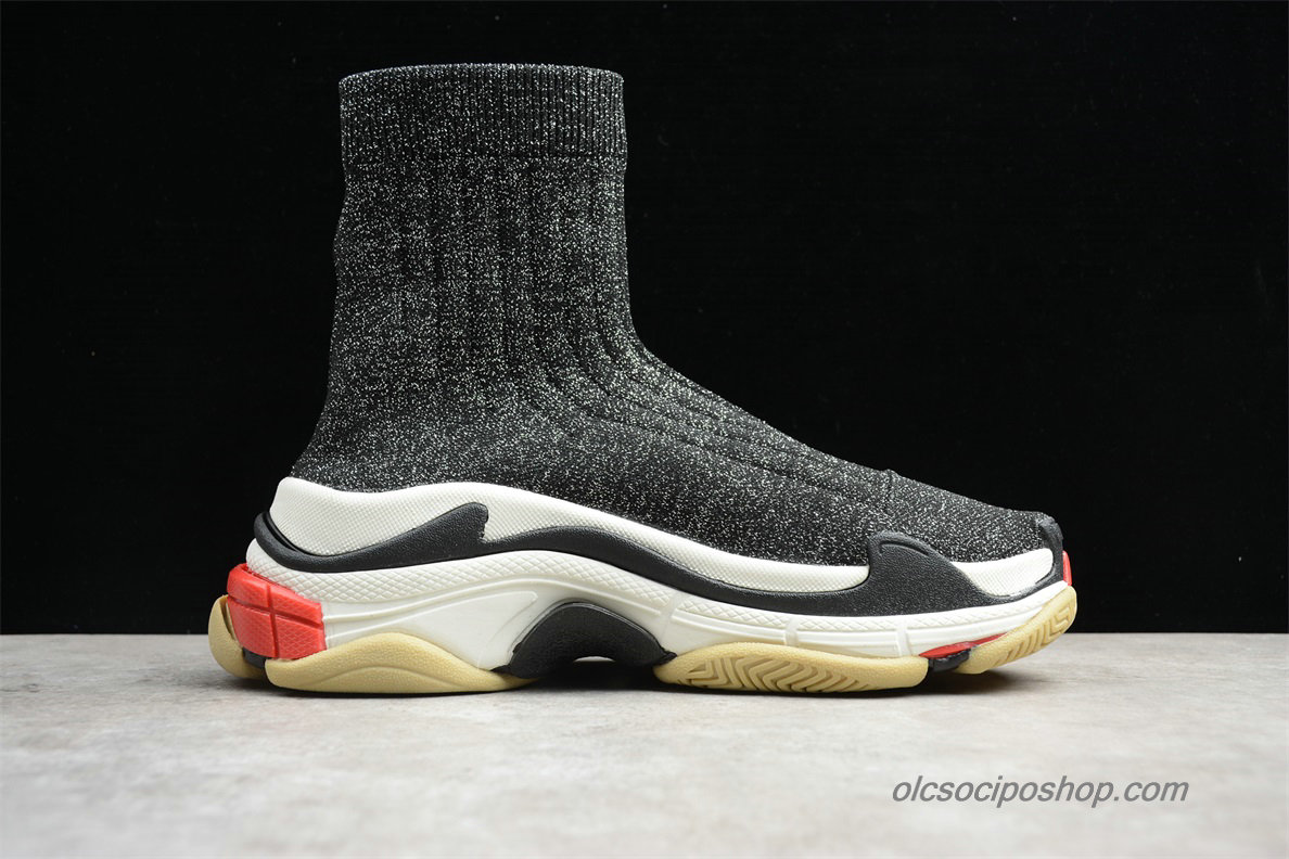 Női Balenciaga Speed Szürke/Fehér/Fekete Cipők