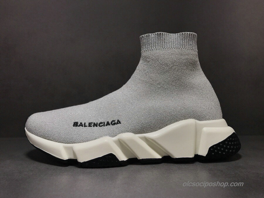 Női Balenciaga Speed Szürke/Fekete Cipők (483502-04)