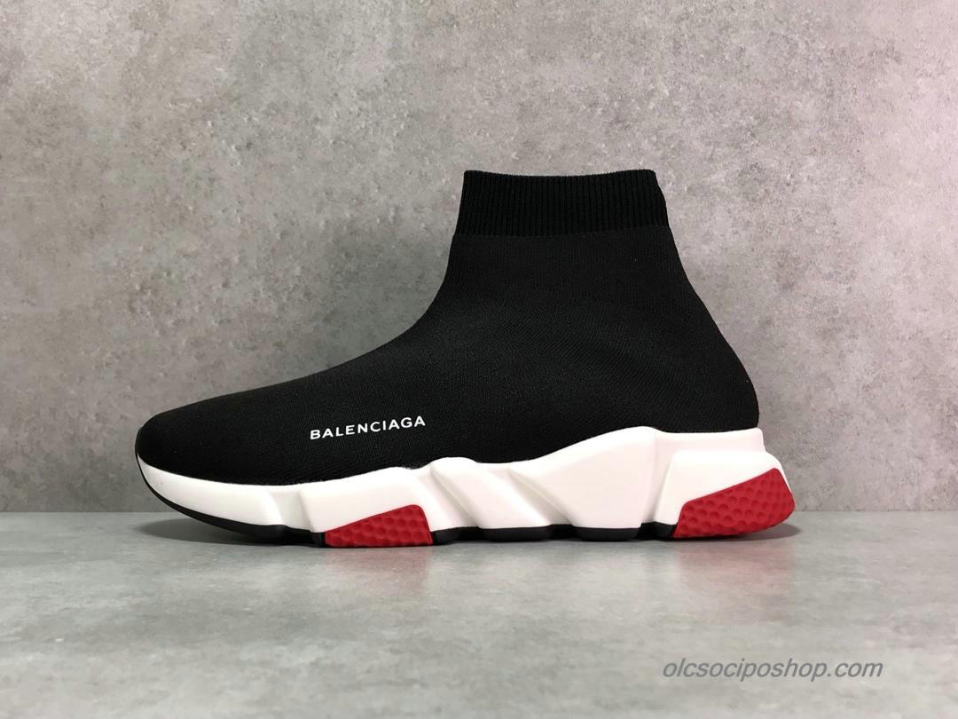 Balenciaga Speed Fekete/Piros/Fehér Cipők (483502-01)