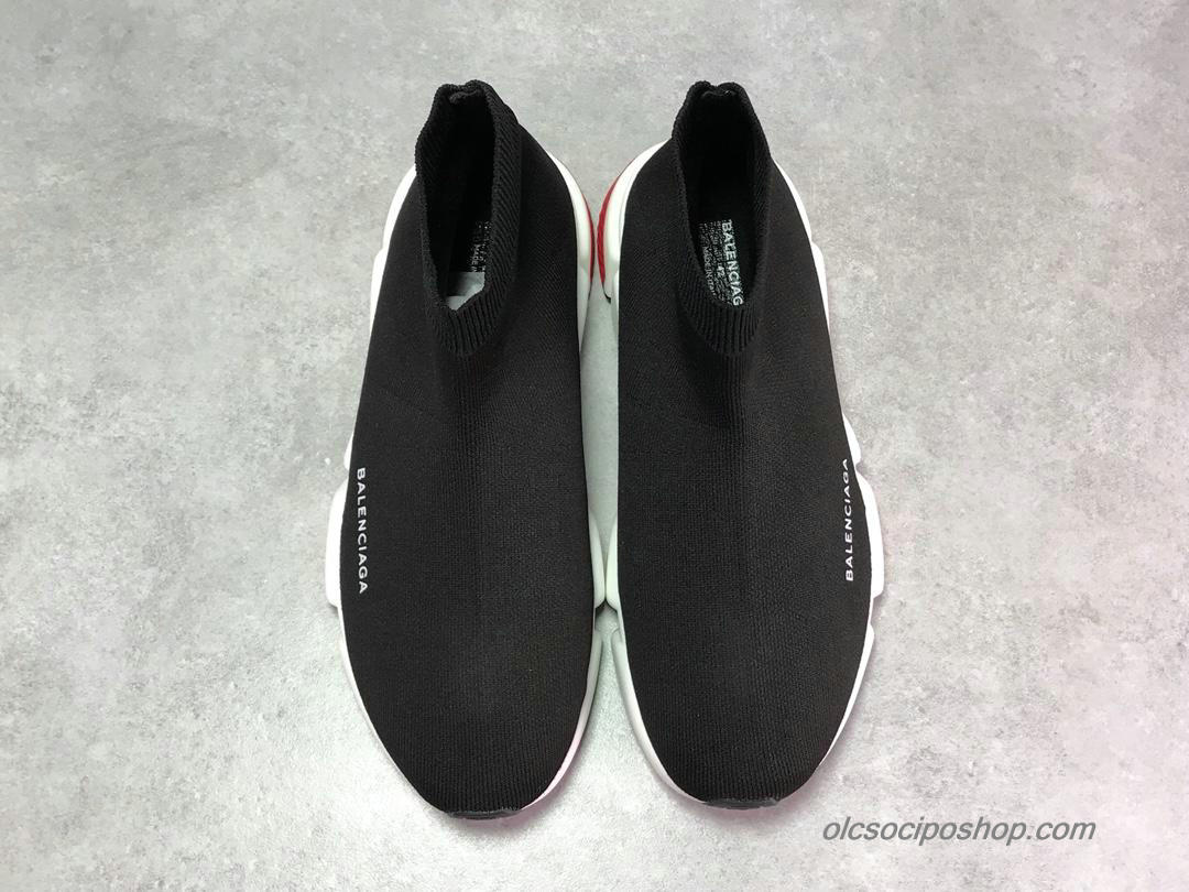 Balenciaga Speed Fekete/Piros/Fehér Cipők (483502-01)