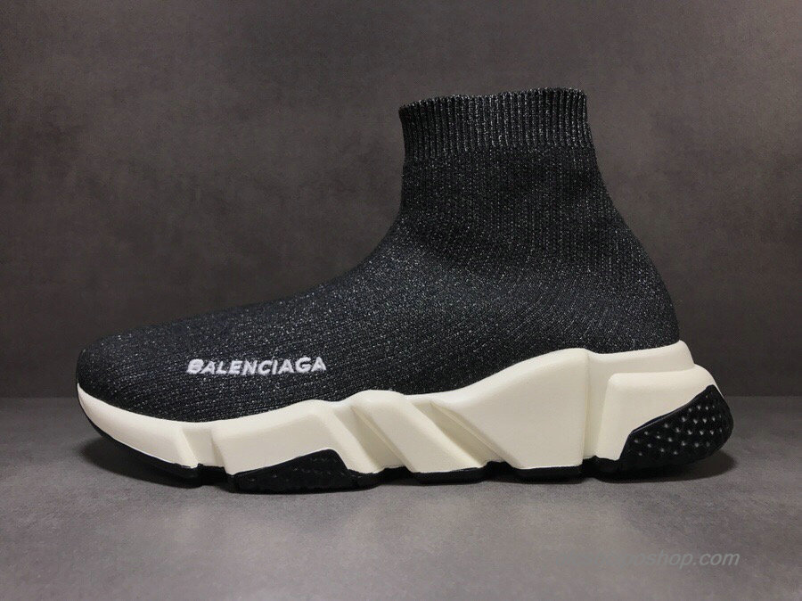 Balenciaga Speed Fekete/Szürke/Fehér Cipők (483502-03)