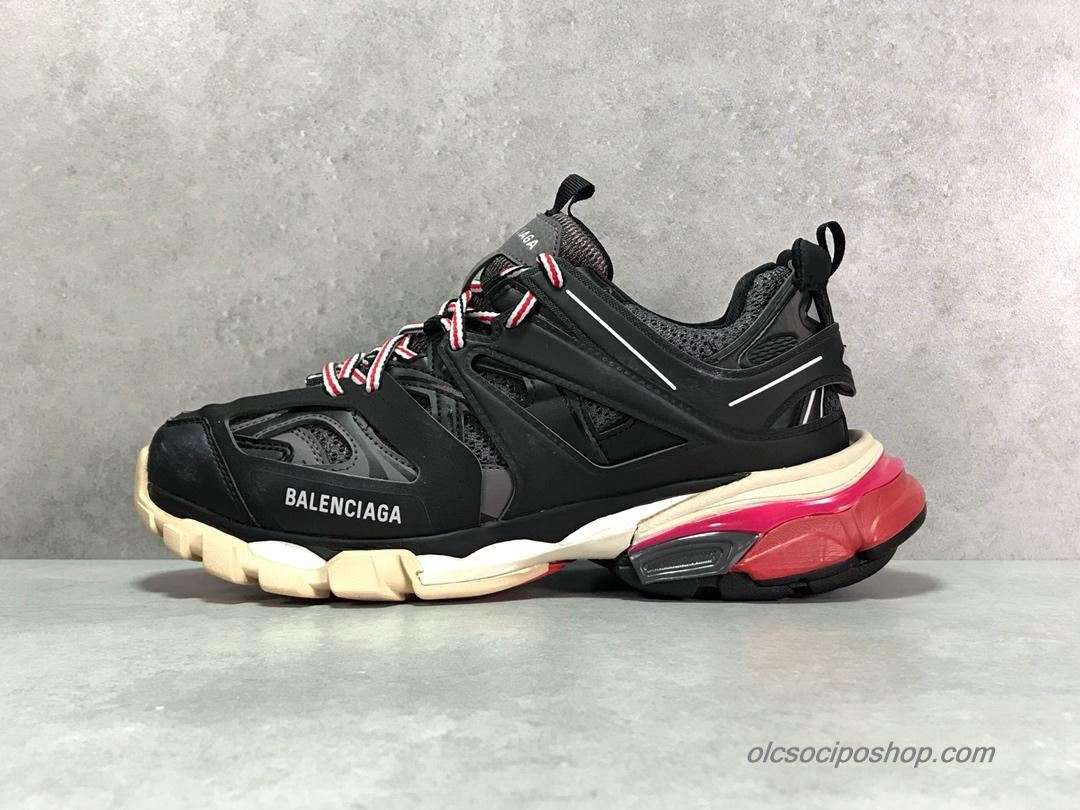 Balenciaga Track Fekete/Piszkosfehér/Piros Cipők (542023-01)