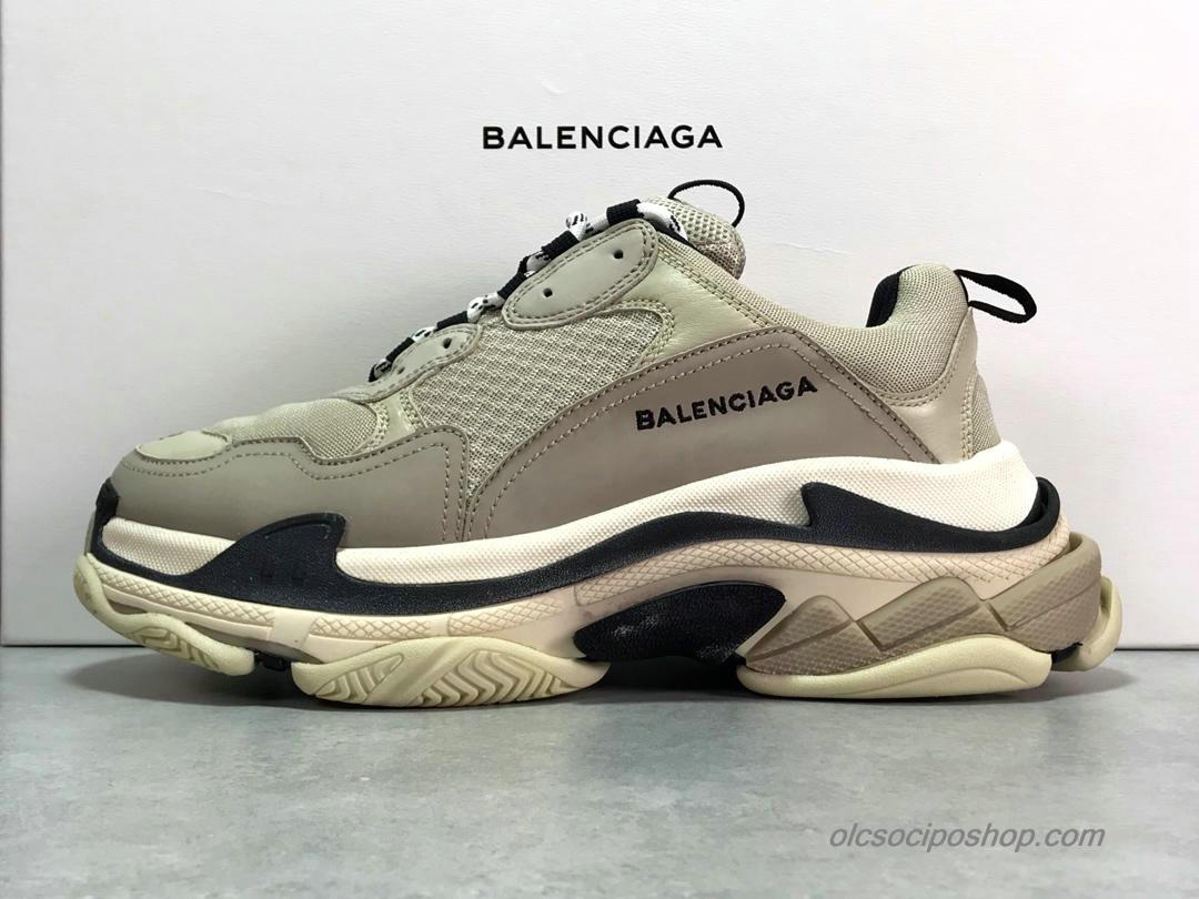 Férfi Balenciaga Triple S Szürke/Fehér/Fekete Cipők