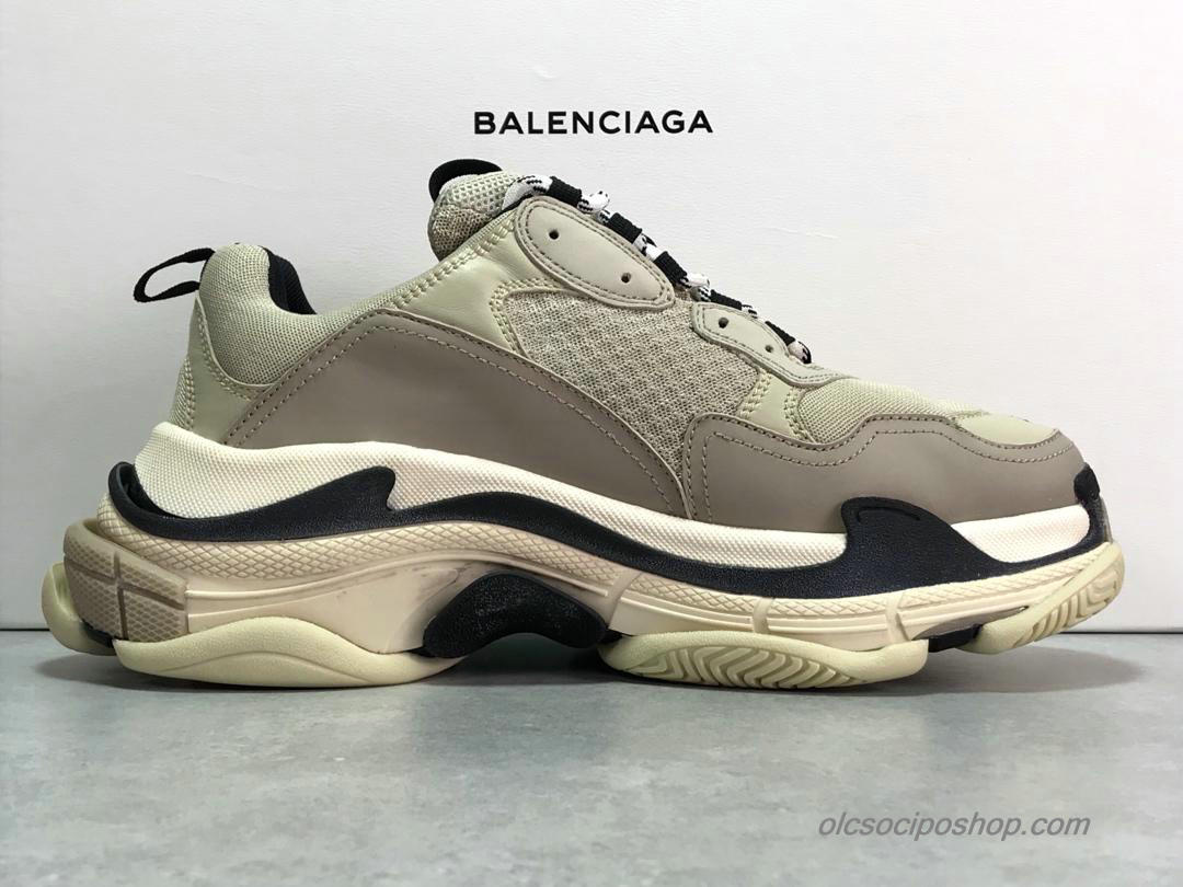 Férfi Balenciaga Triple S Szürke/Fehér/Fekete Cipők