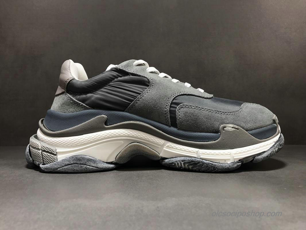 Férfi Balenciaga Triple S Szürke/Fehér Cipők (514008)