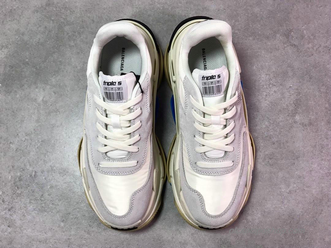 Balenciaga Triple S Fehér/Homok/Kék/Fekete Cipők