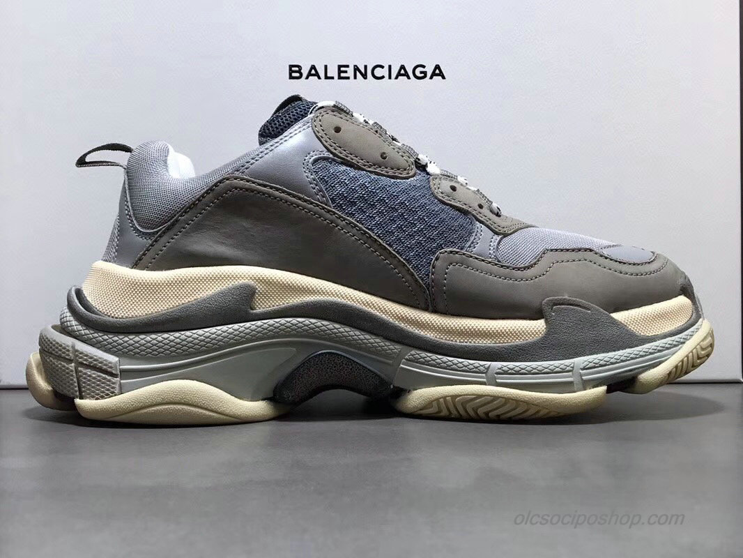 Balenciaga Triple S Szürke/Piszkosfehér Cipők (483513)