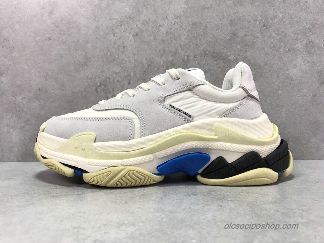 Balenciaga Triple S Fehér/Homok/Piszkosfehér Cipők (500597)