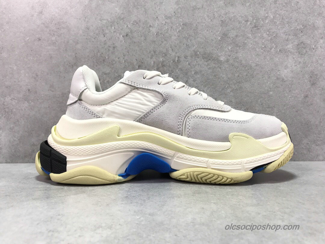 Balenciaga Triple S Fehér/Homok/Piszkosfehér Cipők (500597)