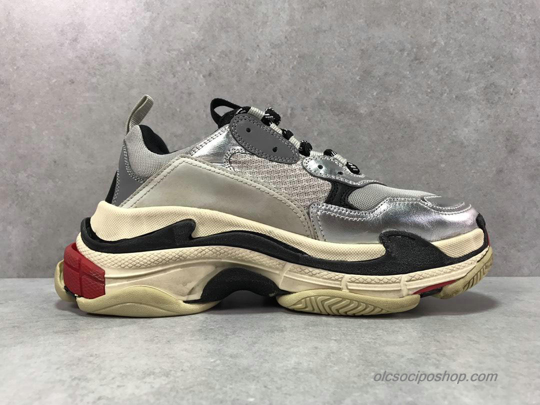 Balenciaga Triple S Ezüst/Szürke/Fekete Cipők (512175)